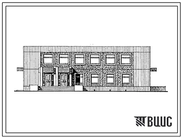 Типовой проект 261-22-30с.86 Здания-блоки (в панельных конструкциях) для формирования комплексов торгово-бытового обслуживания. Отделение связи 4 категории со сберкассой 2 разряда и аптекой 4 категории