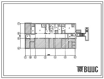Типовой проект А-II,III,IV-20(501-5-110.89) Помещения учебных классов в подвале административно-бытового корпуса хлебзавода с цехом кондитерских изделий, (убежище на 20 человек, размеры убежища 30м на 15м, режимы вентиляции 1,2).