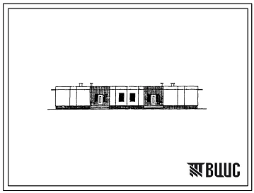 Типовой проект 181-213-3с Одноэтажный двухквартирный жилой дом с четырехкомнатными квартирами со стенами из виброкирпичных панелей. Для строительства в IVА и IVГ климатических подрайонах сейсмичностью 7 и 8 баллов.
