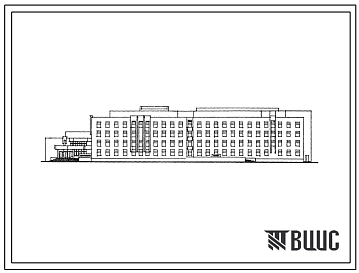 Типовой проект 254-07-17.88 Акушерский корпус на 100 коек для расширения существующих больниц. Здание двух-, четырехэтажное. Стены из кирпича.