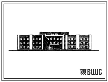 Типовой проект 224-1-482.86 Школа на 13 классов (489-504 учащихся). Со сенами из кирпича. Для строительства в сельской местности