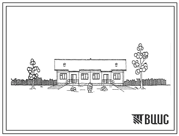 Типовой проект 1-464А-137 Одноэтажный крупнопанельный двухквартирный жилой дом с четырехкомнатными квартирами типа 4А. Для строительства в 1В климатическом подрайоне.
