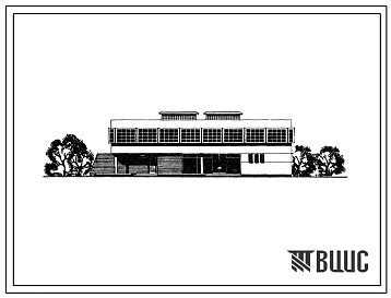 Типовой проект 282-1-134сп Комплексный приемный пункт унифицированного здания предприятий бытового обслуживания на 50 рабочих мест, в конструкциях серии ИИС-04, для строительства в 4А и 4Г климатических подрайонах сейсмичностью 7, 8 и 9 баллов на грунтах