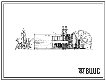 Типовой проект 264-12-132 Сельский клуб с залом на 150 мест с административными помещениями, для строительств в 1В климатическом районе, 2 и 3 климатических районах