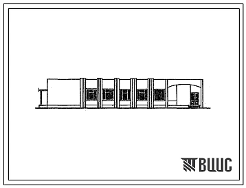 Типовой проект 278-15-26.87 Магазин товаров повседневного спроса торговой площадью 150м.кв. Здание одноэтажное. Стены из монолитного керамзитобетона.