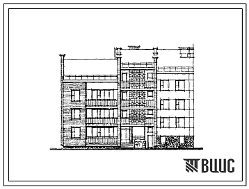 Типовой проект 89-046/1 Блок-секция трехэтажная девятиквартирная торцовая левая (однокомнатных IБ — 3, двухкомнатных 2Б — 3, четырехкомнатных 4Б — 3). Для строительства во IIВ климатическом подрайоне Белорусской ССР.