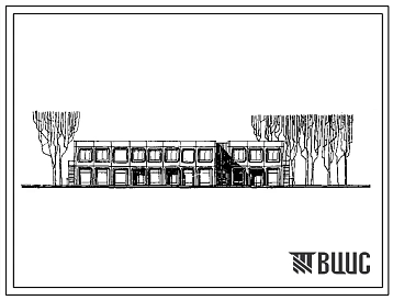 Типовой проект 281-1-182.84 Комплексный приемный пункт предприятий бытового обслуживания  на 25 рабочих мест, приемный пункт прачечной. Блок II. Здание двухэтажное. Стены из легкобетонных панелей.