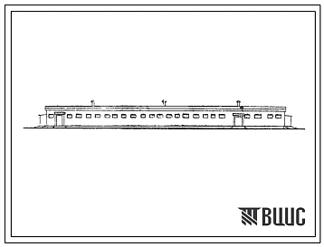 Типовой проект 804-22 Конюшня на 23 кобылицы. Здание с неполным железобетонным каркасом и совмещенным покрытием.