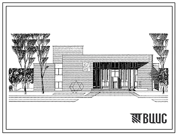 Типовой проект 264-12-218 Городской клуб (стены кирпичные) с залом на 300 мест.