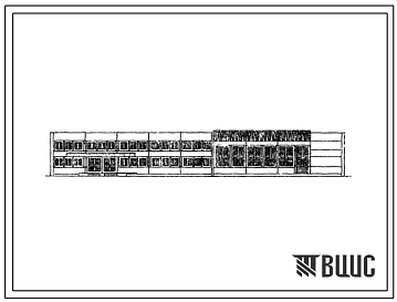 Типовой проект 231-2-135-63 Общественно-бытовой корпус профтехучилища и техникума на 720 учащихся. Здание одно-, двухэтажное в конструкциях серии 135. Стены из однослойных легкобетонных панелей.