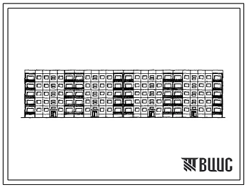 Типовой проект 111-105-6с Пятиэтажный четырехсекционный крупнопанельный жилой дом на 40 квартир