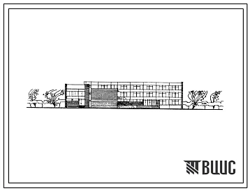 Типовой проект 222-1-235/78 Средняя общеобразовательная школа на 30 классов (1176 учащихся) для строительства в 1В климатическом подрайоне, 2 и 3 климатических районах