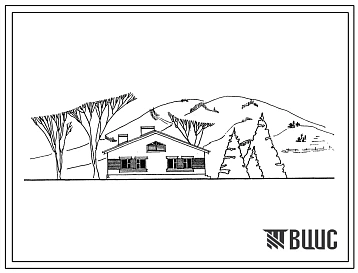 Типовой проект 184-24-262.13.87 Одноквартирный одноэтажный 4-комнатный жилой дом (для индивидуальных застройщиков западных районов УССР)