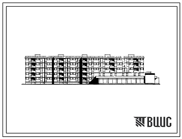 Типовой проект 113-126-59/1 Пятиэтажный пятисекционный жилой дом с магазином (однокомнатных 1А — 12, 1Б — 10, двухкомнатных 2А — 3, 2Б — 23, трехкомнатных 3А — 10, 3Б — 8).