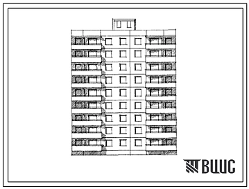 Типовой проект 90-05/1 9-этажная 36-квартирная блок-секция 1Б.2Б.3Б.3Б рядовая