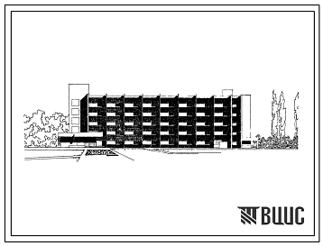 Типовой проект 241-1-11 Спальный корпус на 250 мест для санаториев (в конструкциях серии-125). Для строительства во 2 и 3 строительно-климатических зонах.
