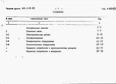 Альбом 2 Сметы. Ведомости потребности в материалах