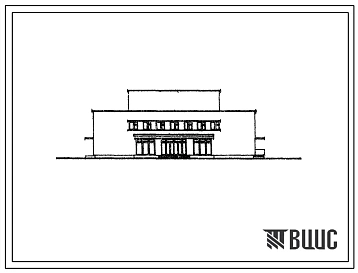 Типовой проект 284-4-44 Баня на 200 мест, для строительства в 1В подрайоне, 2 и 3 климатических районах
