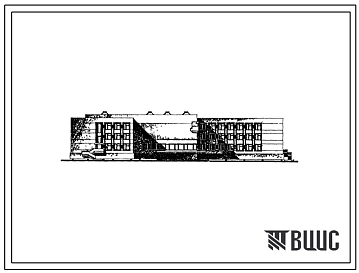 Типовой проект 222-01-607м.88 Школа на 22 классов (844 учащихся). Грунты вечномерзлые.   Здание трехэтажное (в конструкциях серии 1.220.1-3м). Стены из  трехслойных керамзитобетонных панелей.