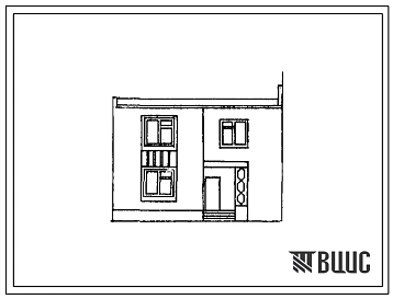 Типовой проект 42-0123с/1 Двухэтажная пятикомнатная блок-квартира в двух уровнях. Для строительства в 4б и 4В климатических подрайонах Азербайджанской ССР сейсмичностью 7 и 8 баллов