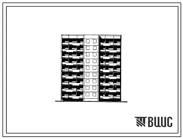 Типовой проект 92-027с/1 Девятиэтажная блок-секция рядовая с торцевыми окончаниями на 36 квартир (однокомнатных 1А-1, двухкомнатных 2Б-17, трехкомнатных 3Б-18). Для строительства во 2 и 3 климатических районах сейсмичностью 8 баллов