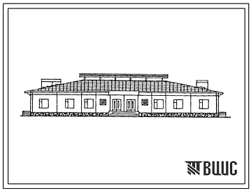 Типовой проект 817-221с.85 Бригадный дом на 40 человек. Для строительства в районах Узбекской ССР сейсмичностью 7, 8 баллов