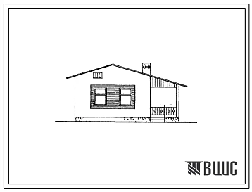 Типовой проект 184-000-626с.87 Одноэтажный двухкомнатный летний садовый домик
