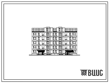 Типовой проект 123-015.2.1 Блок-секция 5-этажная 30-квартирная рядовая с торцевыми окончаниями, 1Б.2Б.3Б - 1Б.2Б.3Б
