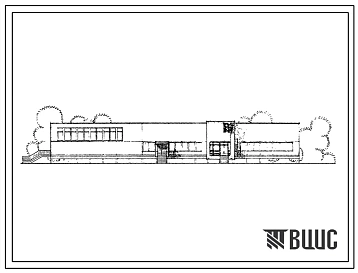 Типовой проект 271-31-56СМ Кооперированное здание общественного центра для поселка на 500 жителей. Для строительства в IА, IБ, IГ и IД климатических подрайонах сейсмичностью 7, 8 и 9 баллов с вечномерзлыми грунтами.