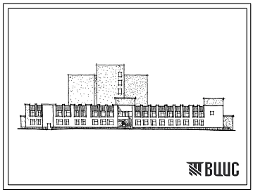 Типовой проект 244-1-45 профилакторий на 300 мест. Для строительства в 1В климатическом подрайоне, 2 и 3 климатических районах