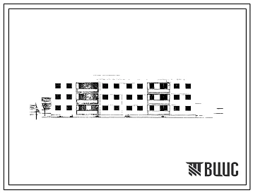 Типовой проект 1Т-395с-4/63 Трехэтажный двухсекционный жилой дом на 18 квартир.