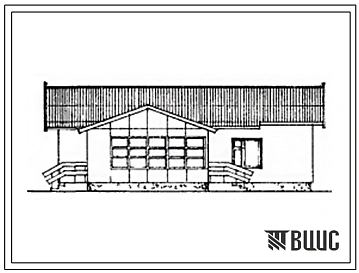 Типовой проект 184-000-201с Одноэтажный одноквартирный жилой дом с трехкомнатной квартирой для индивидуальных застройщиков.