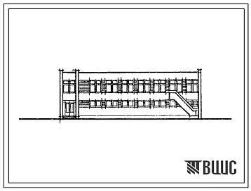 Типовой проект 224-09-205.88 Блок-пристройка тип 9 для формирования средних школ на 132,264 учащихся на основе неполных средних школ на 192,320 учащихся.