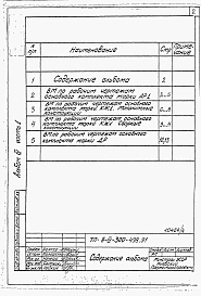 Альбом 4 Ведомости потребности в материалах. Часть 1. ВМ к АР1, КЖ1, ДР