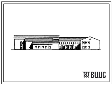 Типовой проект 224-01-656.89 Школа на 11 классов (132 учащихся), объединенная с клубом на 300 посетителей (зал на 200 мест) и спортивным залом 12х24м.  Здание одно-, двухэтажное. Стены из кирпича.