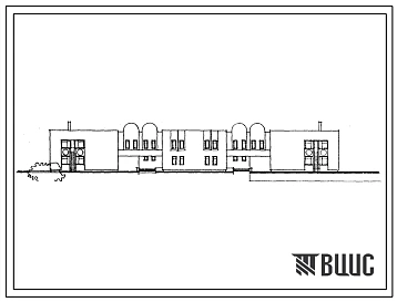 Типовой проект 214-1-336.85 Детские ясли-сад на 10 групп (240 мест) с возможностью поэтапного строительства. Стены кирпичные