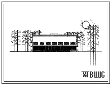 Типовой проект 274-11-6м Универмаг торговой площадью 1390 м2 (в том числе отдел продовольственных товаров 360 м2) для строительства в 1А и 1Б климатических подрайонах, в районах с вечномерзлыми грунтами