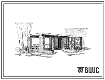 Типовой проект 310-4 Малые архитектурные формы. Читальный павильон. Для строительства во II, III и IV строительно-климатических зонах.