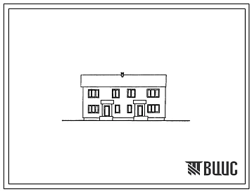 Типовой проект 144-52-64сп тип II Двухэтажный блокированный жилой дом с 3-х комнатными квартирами в двух уровнях. Для строительства в III и IV строительно-климатических зонах, в районах с сейсмичностью  9 баллов, на просадочных грунтах. (Для 5 проектно-ст