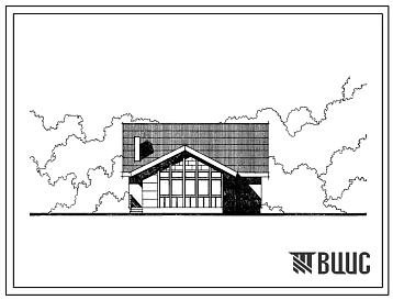 Типовой проект 184-52-218с.2 1-этажный 1-квартирный жилой дом с квартирой типа 5Б. Для строительства во 2В и 3В климатических подрайонах Казахской ССР сейсмичностью 7,8,9 баллов.