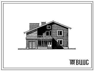 Типовой проект 144-24-139/1.2 Одноквартирный жилой дом с шестикомнатной квартирой в двух уровнях с гаражом. Для индивидуальных застройщиков южных районов Украинской ССР.