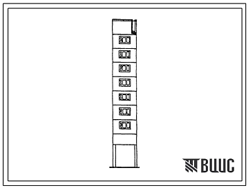 Типовой проект 97-0265.23.86 9-этажный блок-комплект проезда-прохода 9БП (для г. Караганды)