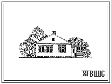 Типовой проект 184-24-180.84 Одноэтажный одноквартирный 2-комнатный жилой дом
