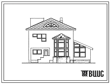 Типовой проект 144-16-172.92 Двухэтажный одноквартирный 5-комнатный жилой дом для индивидуальных застройщиков со стенами из легкобетонных камней