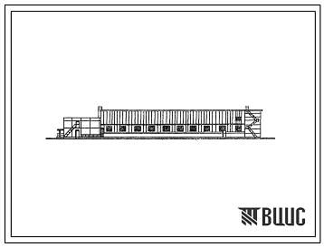 Типовой проект 816-1-130.87 Главный корпус мастерской общего назначения с парком на 600 тракторов в обслуживаемых хозяйствах