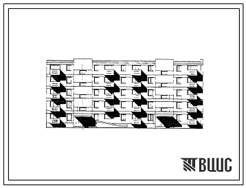 Типовой проект 114-021с Пятиэтажная двухсекционная 29 квартирная блок-секция 2Б.3Б.4А-2Б.2Б.2Б торцевая из крупных блоков.