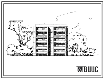 Типовой проект 102-034с Пятиэтажная блок-вставка на 20 квартир (однокомнатных 1Б-10, двухкомнатных 2Б-5, трехкомнатных 3Б-5). Для строительства в 3Б климатическом подрайоне сейсмичностью 7, 8 баллов