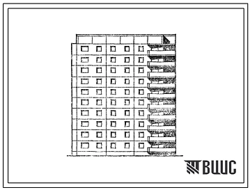 Типовой проект 121-0191.13.88 Десятиэтажная блок-секция торцевая левая на 40 квартир. Для Челябинска