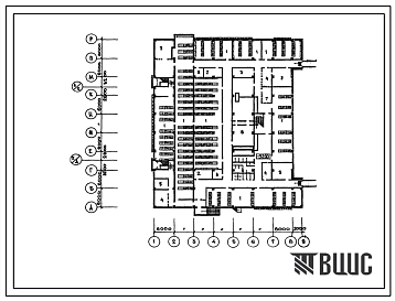 Типовой проект П-4-1900(222-1-565с.13.87) Помещения подвала школы на 44 класса (1688 учащихся) в конструкциях серии 1.020.1-2с, (убежище на 1900 человек, размеры убежища 54м на 45м, режимы вентиляции 1,2,3).