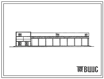 Типовой проект 816-9-43.86 Навес для сельхозмашин производственной базы механизированного отряда райсельхозтехники с парком на 100 машин из сборных железобетонных конструкций
